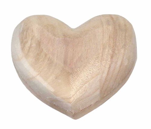 by inspire Wooden decoration Heart 10 cm, light - Decoration - Main image