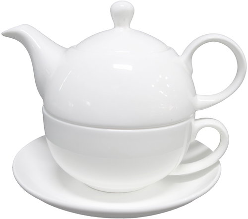 by inspire Porcelain tea set Luna, white - Tea Set - Main image