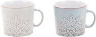 Clay Set of 2 pcs mug Flake 550ml, white, grey - Mug