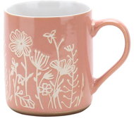 Clay Mug Flowers 550ml, pink - Mug