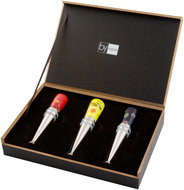 by inspire Set of Wine Corks with Venetian Glass (3 pcs) - Wine Set
