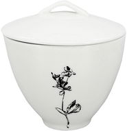 by inspire Porcelánová cukřenka Wild 150 ml, bílá / černá - Cukřenka