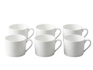 by inspire Hrnek Grande 300 ml – mléčná bílá, porcelán, 6 ks - Set of Cups