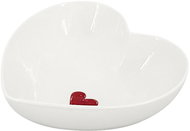 by inspire Valentine's Heart 12,5 cm, white / red - Small Bowl