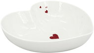 by inspire Heart bowl Valentine 18,5 cm, white / red - Small Bowl