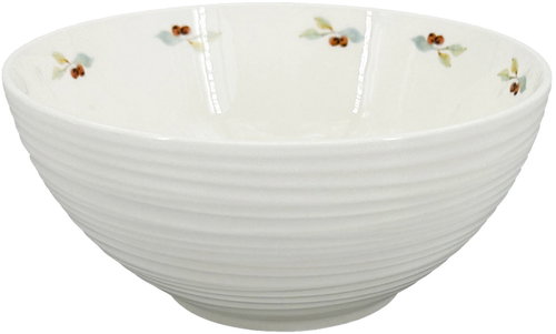 by inspire Porcelain Croft Berries 16 cm, green / red - Small Bowl - Main image
