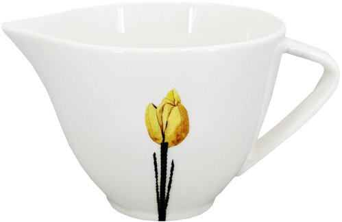by inspire Porcelain milk jug Spring 150 ml, yellow / black - Container - Main image
