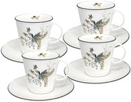 by inspire Šálek s podšálkem Vánoční Nostalgie, 250 ml, sada 4 ks - Set of Cups