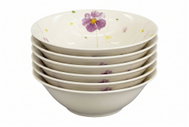 by inspire Set 6 ks - Porcelánové misky Bella Symfonie 15 cm, luční kvítí - Bowl Set