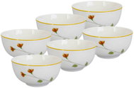 by inspire Set 6 ks - Porcelánové misky Linea Botanic, 14 cm - Bowl Set