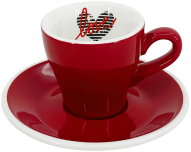 by inspire Presso cup and saucer Milano - Heart, 75 ml, red - Cup