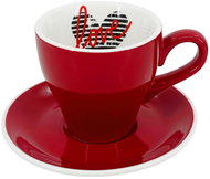 by inspire Latte cup and saucer Milano - Heart, 220 ml, red - Cup