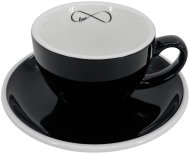 by inspire Cappuccino cup with saucer Roma - Love, 180 ml, black - Cup