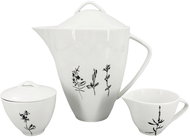 by inspire Porcelain tea set Wild - teapot 1600 ml, milk jug 150 ml, sugar bowl 150 ml - Tea Set