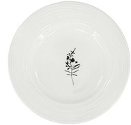 by inspire Porcelain dessert plate Croft Wild 20,5 cm, white / black - Plate