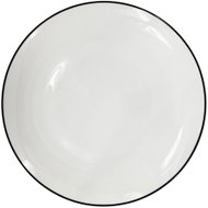 by inspire Linea Black Shallow porcelain plate, diameter 27 cm, black line - Plate