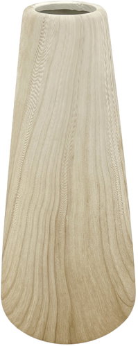 by inspire Ceramic vase Cora, 11,5 × 11,5 × 26 cm, wood finish - Vase - Main image