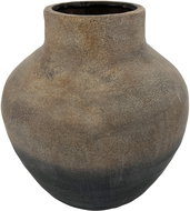 by inspire Ceramic vase Aura, 30 × 30 × 32 cm, patinated rusty black - Vase
