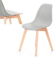 TEXTILOMANIE Světle šedá židle Mirano - Jídelní židle