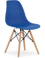 TEXTILOMANIE Modrá židle York Osaka - Jídelní židle