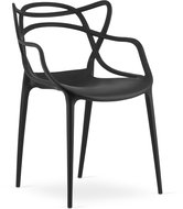 TEXTILOMANIE Černá plastová židle Kato - Jídelní židle