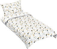 BELLATEX Linen Junior 90/161 heart mustard 140 × 200 cm, 70 × 90 cm - Bed Linen