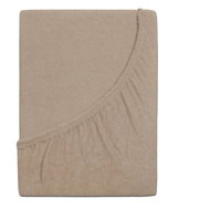 B. E. S. PETROVICE Terry bed sheet IDEAL, 90 × 200 cm, brown walnut - Bedsheet
