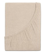 B. E. S. PETROVICE Terry bed sheet IDEAL, 90 × 200 cm, brown coffee - Bedsheet