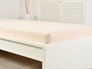 B. E. S. PETROVICE Terry bed sheet IDEAL, 180 × 200 cm, brown coffee - Bedsheet