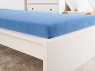 B. E. S. PETROVICE Terry bed sheet IDEAL, 180 × 200 cm, sky blue - Bedsheet