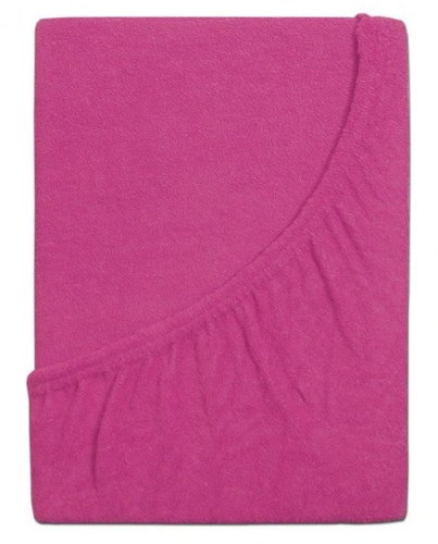 B. E. S. PETROVICE PERFECT terry sheet 90 × 200 cm, fuchsia - Bedsheet - Main image
