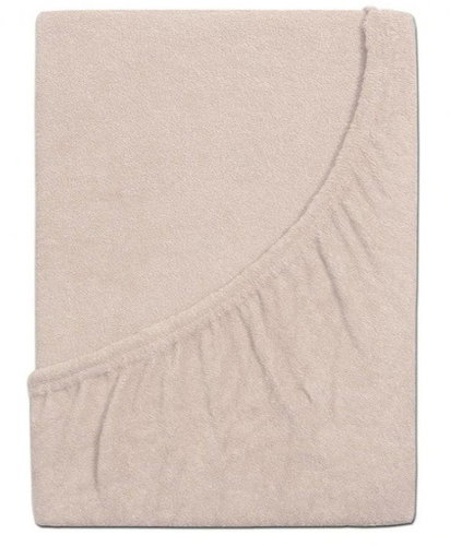 B. E. S. PETROVICE PERFECT terry sheet 90 × 200 cm, brown coffee - Bedsheet - Main image
