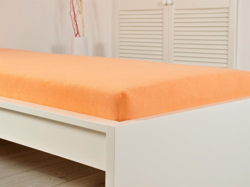 B. E. S. PETROVICE PERFECT terry sheet 180 × 200 cm, salmon - Bedsheet - Main image