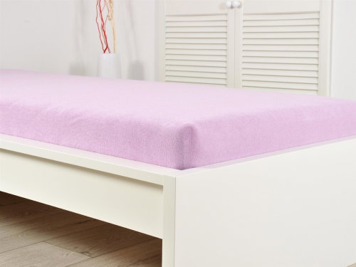 B. E. S. PETROVICE PERFECT terry sheet 180 × 200 cm, purple - Bedsheet - Main image