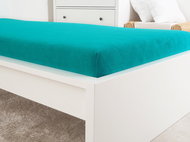 B.E.S. PETROVICE Prostěradlo Froté PERFECT 180 × 200 cm, tyrkysově zelené - Prostěradlo