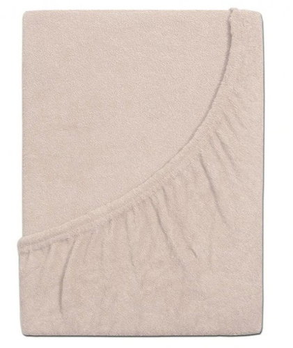 B. E. S. PETROVICE PERFECT terry sheet 180 × 200 cm, brown coffee - Bedsheet - Main image