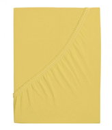 B. E. S. PETROVICE Jersey cotton sheet IDEAL 90 × 200 cm, yellow - Bedsheet