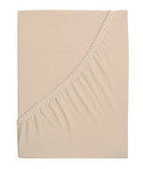 B. E. S. PETROVICE Jersey cotton sheet IDEAL 90 × 200 cm, brown coffee - Bedsheet