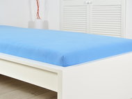 B. E. S. PETROVICE Jersey cotton sheet IDEAL 180 × 200 cm, sky blue - Bedsheet