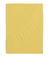 B. E. S. PETROVICE Jersey combed cotton sheet MAKO 90 × 200 cm, yellow - Bedsheet