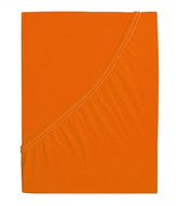 B. E. S. PETROVICE Jersey combed cotton sheet MAKO 90 × 200 cm, deep orange - Bedsheet