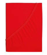 B. E. S. PETROVICE Jersey combed cotton sheet MAKO 90 × 200 cm, red - Bedsheet