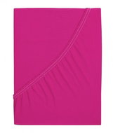 B. E. S. PETROVICE Jersey combed cotton sheet MAKO 90 × 200 cm, fuchsia - Bedsheet