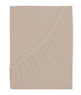 B. E. S. PETROVICE Jersey combed cotton sheet MAKO 90 × 200 cm, brown coffee - Bedsheet