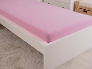 B. E. S. PETROVICE Jersey combed cotton sheet MAKO 180 × 200 cm, pink - Bedsheet