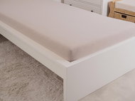 B. E. S. PETROVICE Jersey combed cotton sheet MAKO 180 × 200 cm, brown coffee - Bedsheet