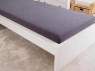 B. E. S. PETROVICE Jersey combed cotton sheet MAKO 180 × 200 cm, anthracite - Bedsheet