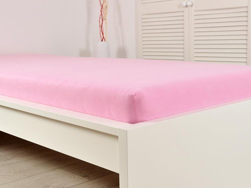 B. E. S. PETROVICE JERSEY baby sheet 70 × 140 cm, pink - Bedsheet - Main image