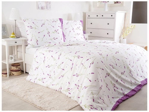 B. E. S. - Petrovice Linen included Microfiber 140x200+70x90 - Lavender - Bed Linen - Main image
