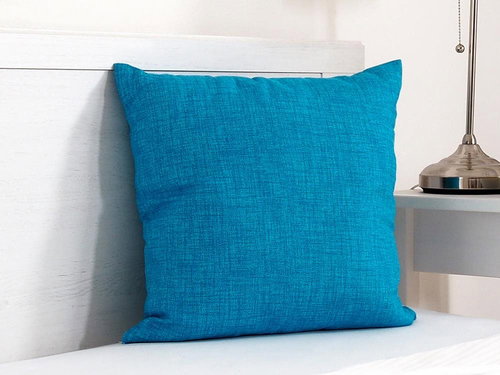 B. E. S. - Petrovice Decorative pillow 45x45 - turquoise - Pillow - Main image